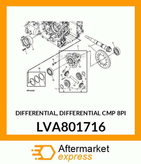 DIFFERENTIAL, DIFFERENTIAL CMP 8PI LVA801716