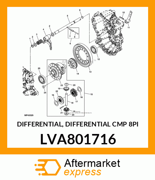DIFFERENTIAL, DIFFERENTIAL CMP 8PI LVA801716