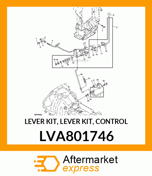 LEVER KIT, LEVER KIT, CONTROL LVA801746