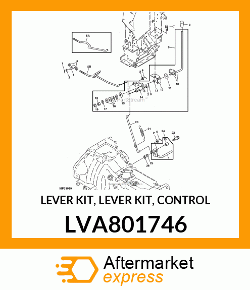 LEVER KIT, LEVER KIT, CONTROL LVA801746