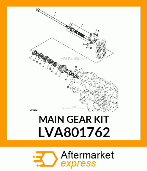 GEAR KIT, MAIN GEAR KIT LVA801762