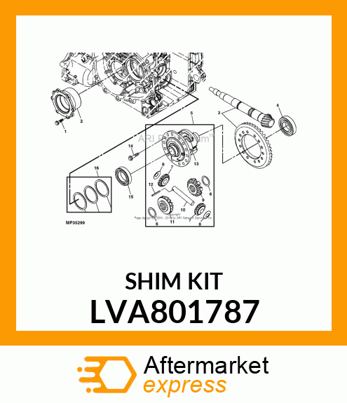 SHIM KIT LVA801787