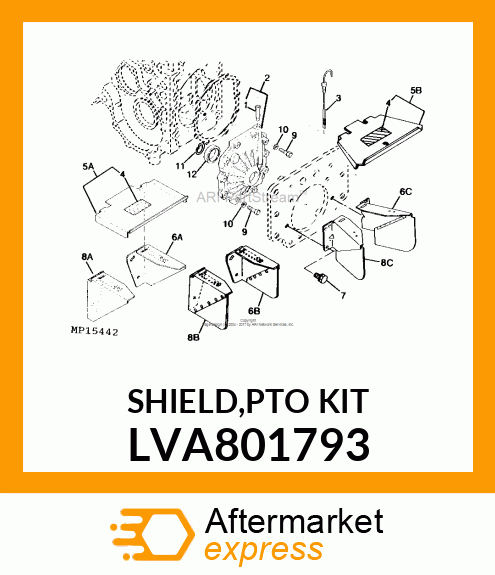 SHIELD,PTO KIT LVA801793