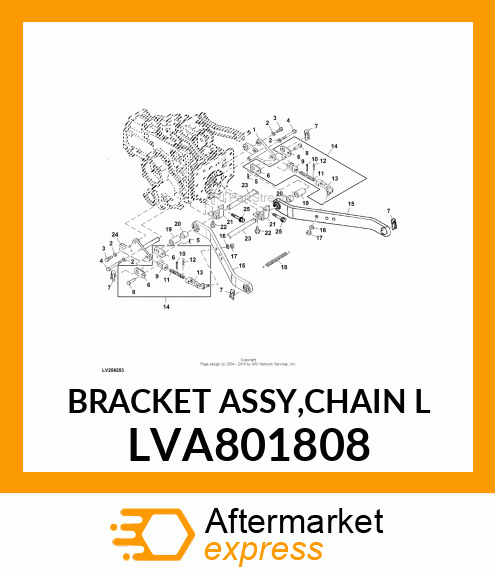 BRACKET ASSY,CHAIN L LVA801808