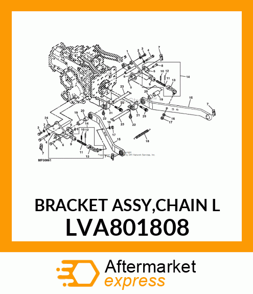 BRACKET ASSY,CHAIN L LVA801808