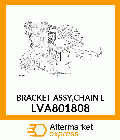 BRACKET ASSY,CHAIN L LVA801808