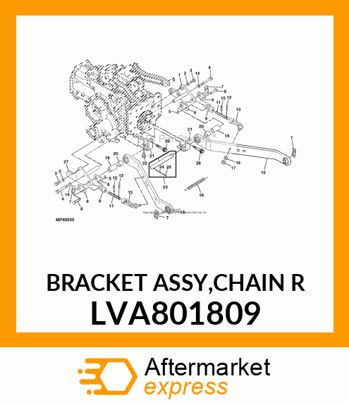 BRACKET ASSY,CHAIN R LVA801809