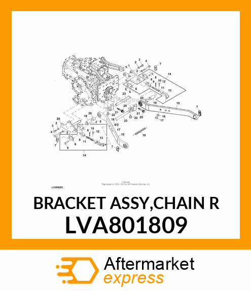 BRACKET ASSY,CHAIN R LVA801809