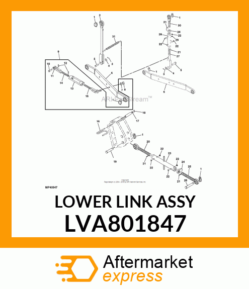 LOWER LINK ASSY LVA801847