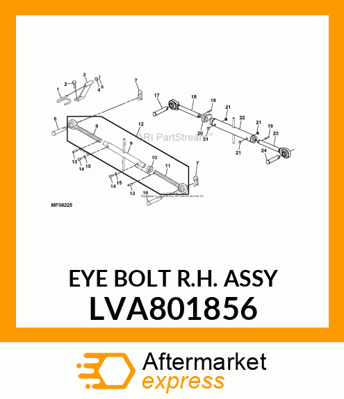 EYE BOLT R.H. ASSY LVA801856