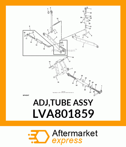 ADJ,TUBE ASSY LVA801859