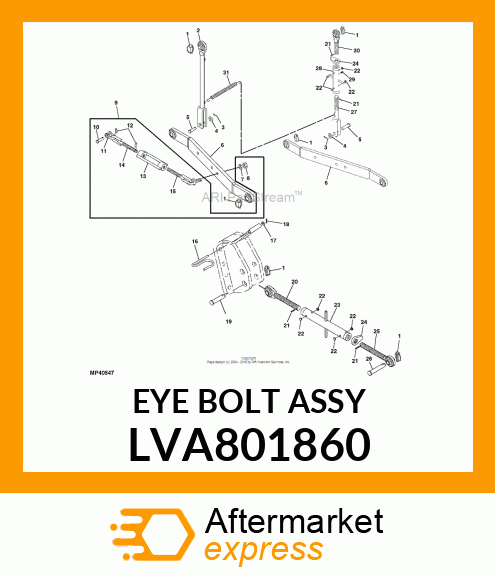 EYE BOLT ASSY LVA801860