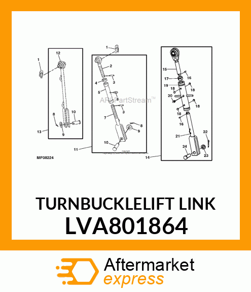 TURNBUCKLELIFT LINK LVA801864