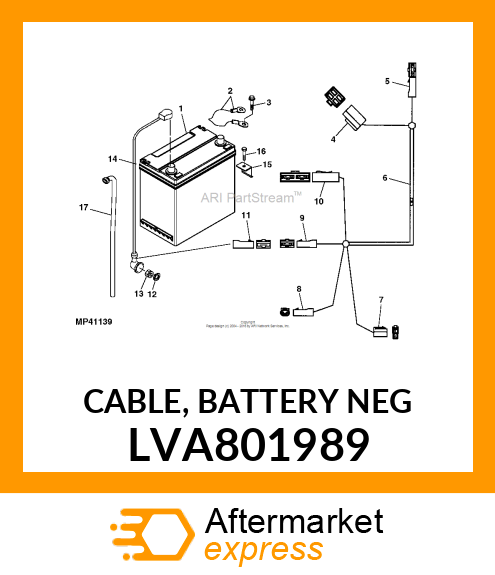 CABLE, BATTERY NEG LVA801989