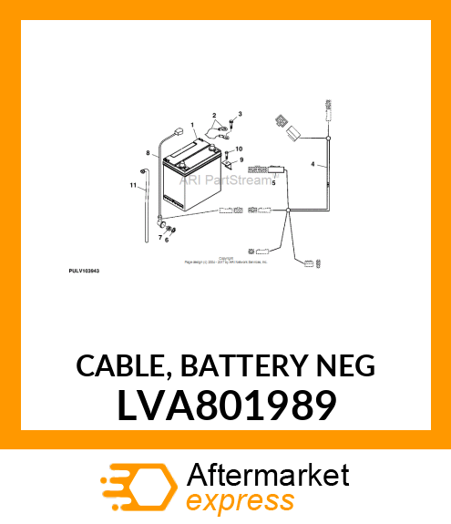 CABLE, BATTERY NEG LVA801989