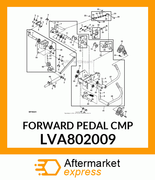 FORWARD PEDAL CMP LVA802009