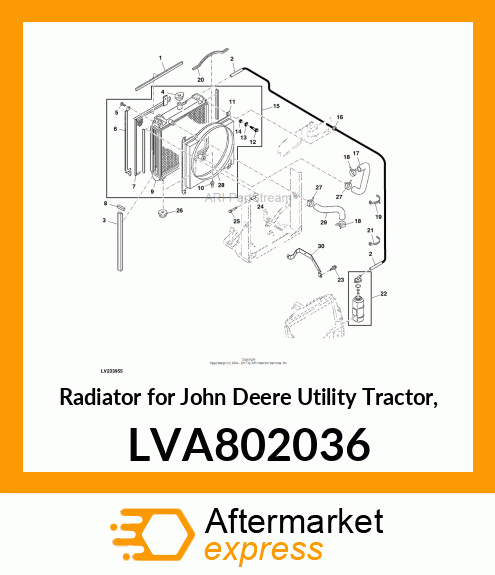 RADIATOR ASSY LVA802036