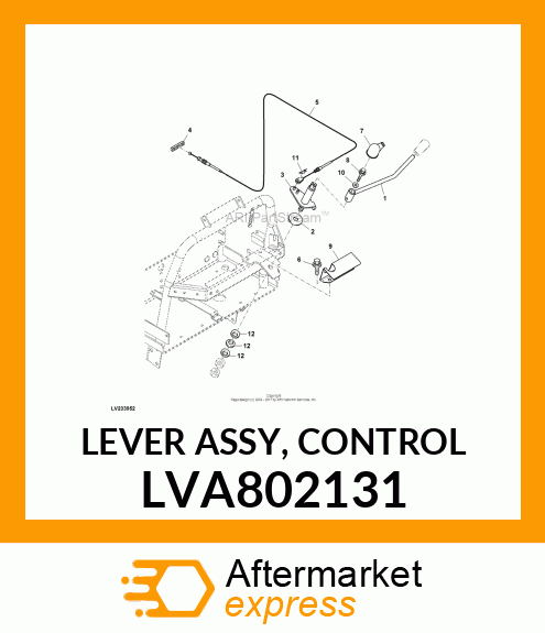 LEVER ASSY, CONTROL LVA802131