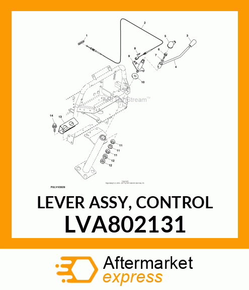 LEVER ASSY, CONTROL LVA802131