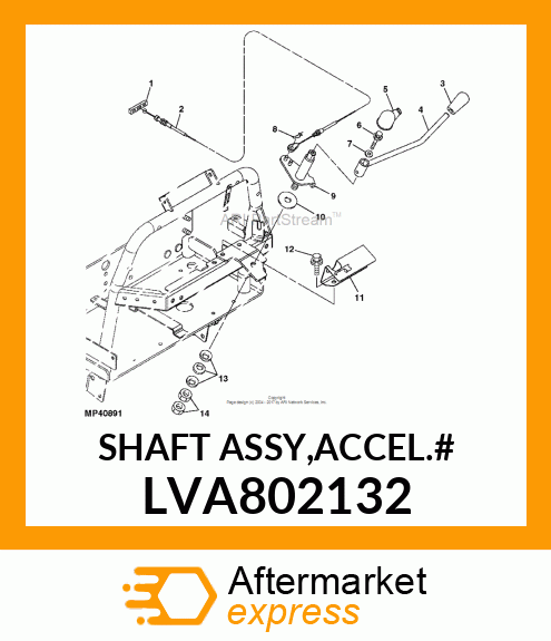 SHAFT ASSY,ACCEL.# LVA802132