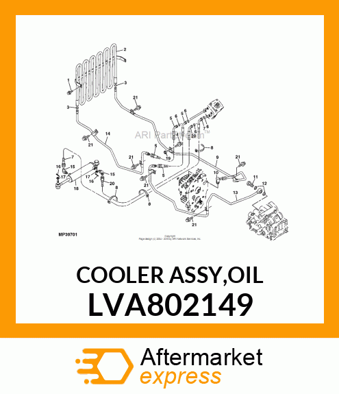 COOLER ASSY,OIL LVA802149