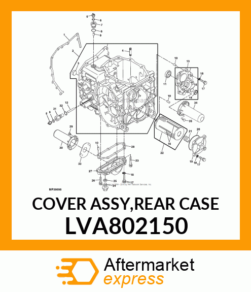 COVER ASSY,REAR CASE LVA802150