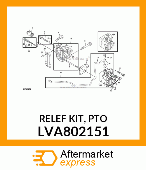 RELEF KIT, PTO LVA802151