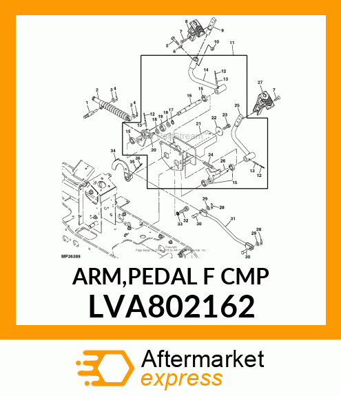 ARM,PEDAL F CMP LVA802162