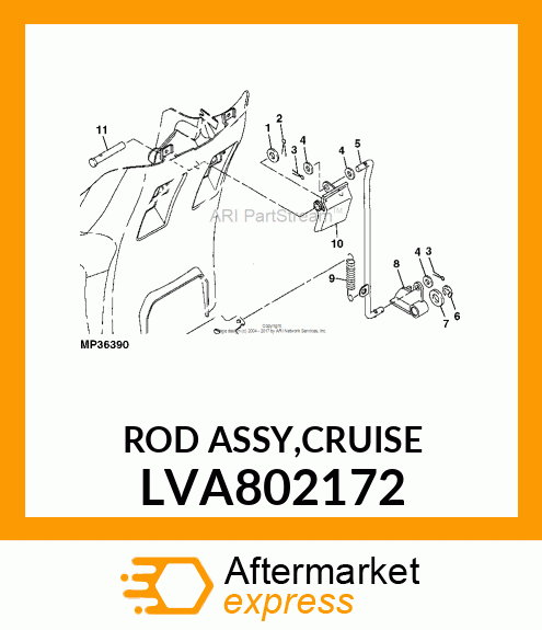 ROD ASSY,CRUISE LVA802172