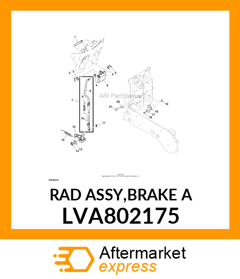 RAD ASSY,BRAKE A LVA802175