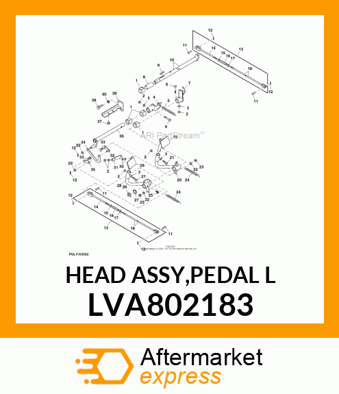 HEAD ASSY,PEDAL L LVA802183