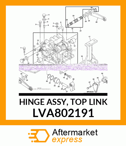 HINGE ASSY, TOP LINK LVA802191