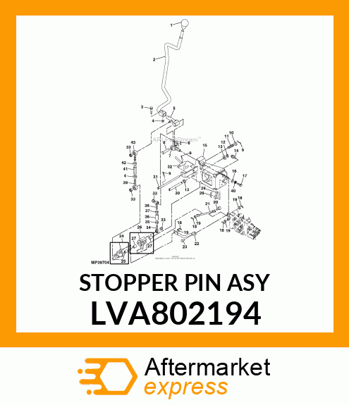 STOPPER PIN ASY LVA802194