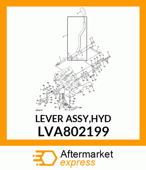 LEVER ASSY,HYD LVA802199