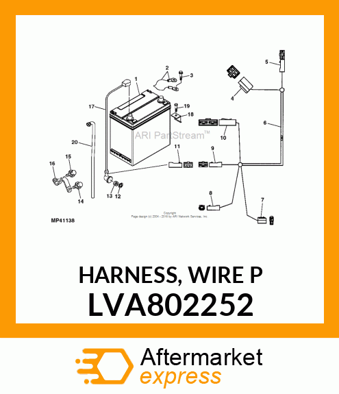 HARNESS, WIRE P LVA802252