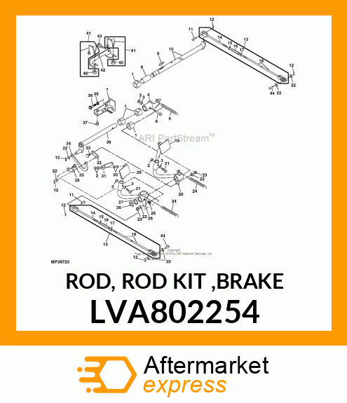 ROD, ROD KIT ,BRAKE LVA802254