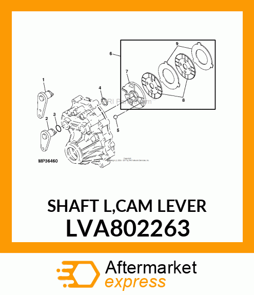 SHAFT L,CAM LEVER LVA802263