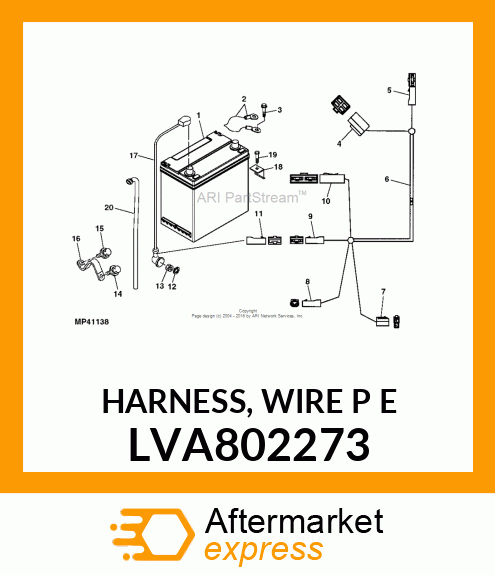 HARNESS, WIRE P E LVA802273