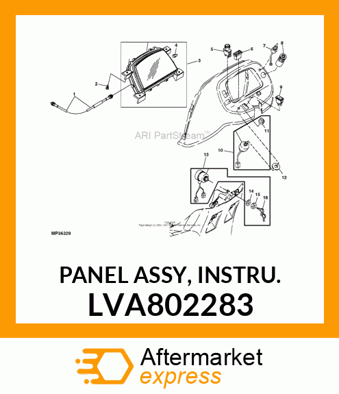 PANEL ASSY, INSTRU. LVA802283