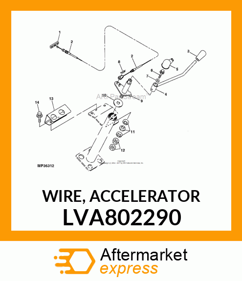 WIRE, ACCELERATOR LVA802290