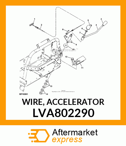 WIRE, ACCELERATOR LVA802290