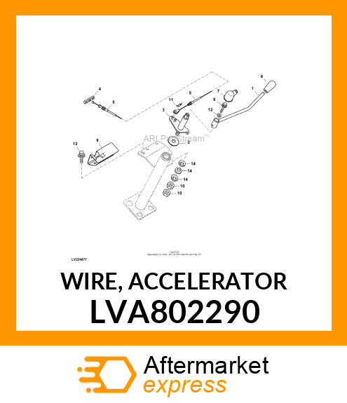 WIRE, ACCELERATOR LVA802290