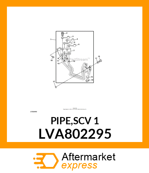 PIPE,SCV 1 LVA802295