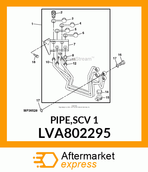 PIPE,SCV 1 LVA802295