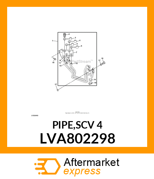 PIPE,SCV 4 LVA802298