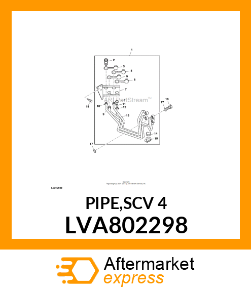 PIPE,SCV 4 LVA802298