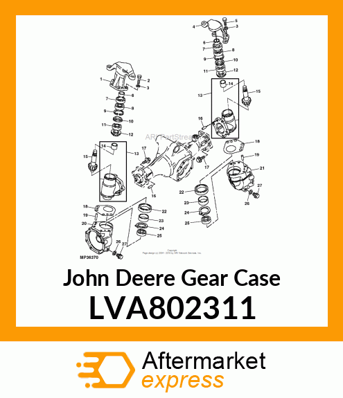 GEAR CASE, CASE SET, FRONT GEAR LVA802311