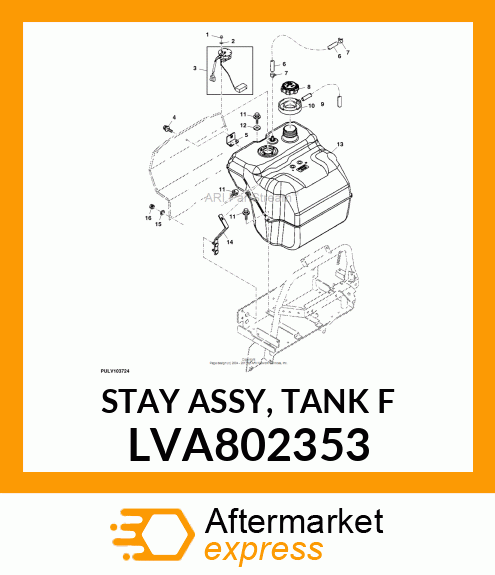 STAY ASSY, TANK F LVA802353