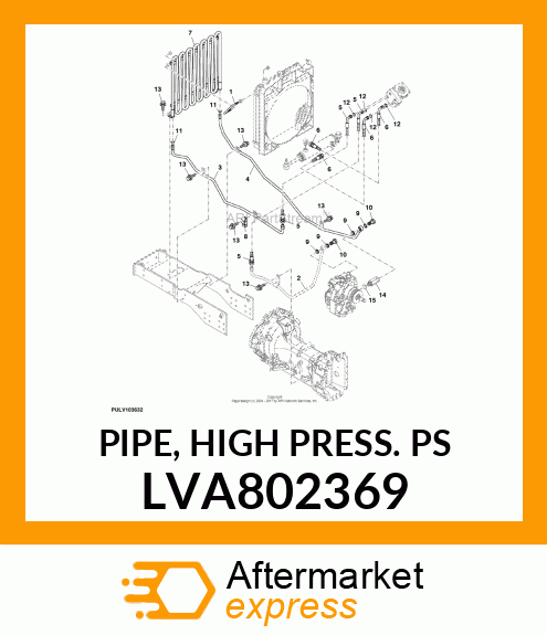 PIPE, HIGH PRESS. PS LVA802369