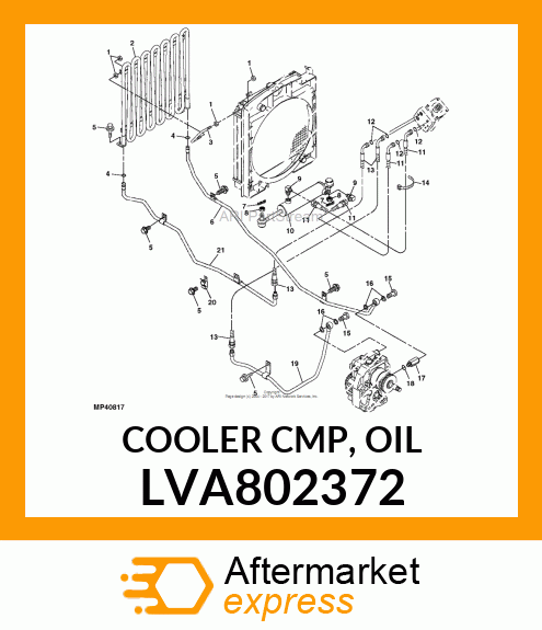 COOLER CMP, OIL LVA802372